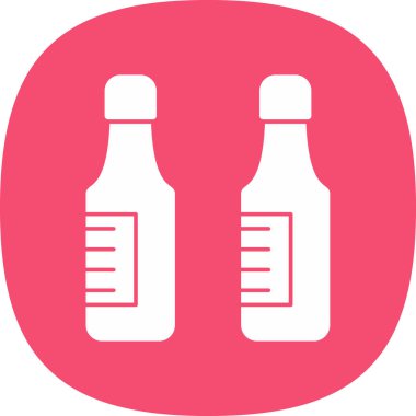 bira şişeleri simgesi, vektör illüstrasyonu  