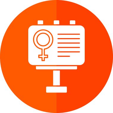reklam panosu simgesi, vektör illüstrasyonu basit tasarım