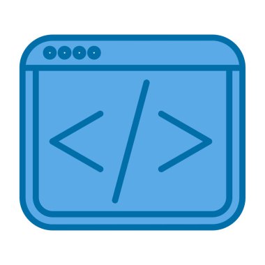 vektör ağ kodlama simgesi illüstrasyonu