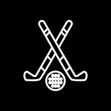 hokey ikonu vektör illüstrasyonu