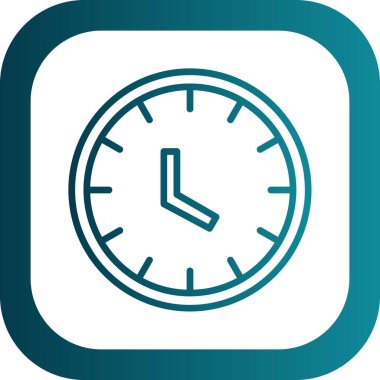 zaman, saat vektör simgesi, illüstrasyon 