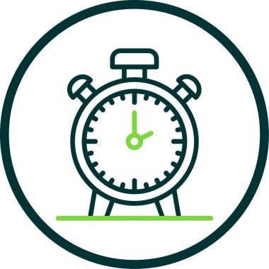 vektör alarm saati düz resimleme