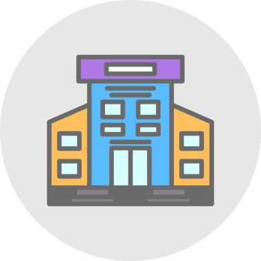 House vektör düz simgesi