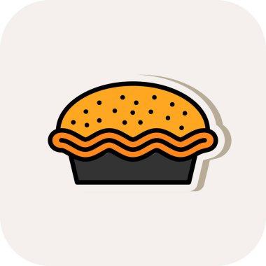 pasta simge vektör çizim  