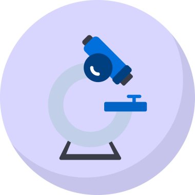 mikroskop simgesi, vektör illüstrasyonu basit tasarım