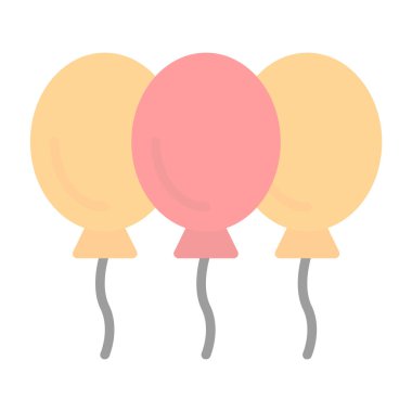 Balon simgesinin vektör illüstrasyonu 