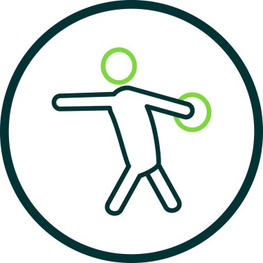 Bir insan simgesinin vektör illüstrasyonu