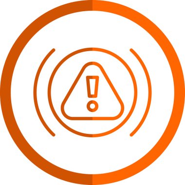 Uyarı işareti, vektör illüstrasyon simgesi