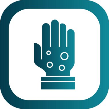 Bir eldiven simgesinin vektör çizimi