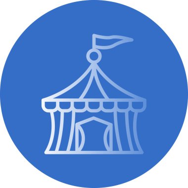 Sirk çizgisi vektör simgesi