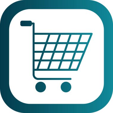 Alışveriş arabası ikonu, illüstrasyon 