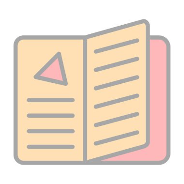 menü düz simgesi, vektör illüstrasyonu