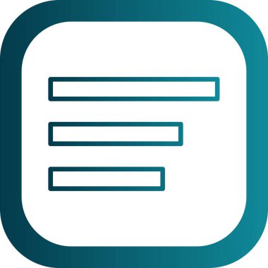 menü düz simgesi, vektör illüstrasyonu