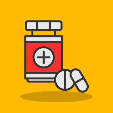 ilaç şişesi ve haplar