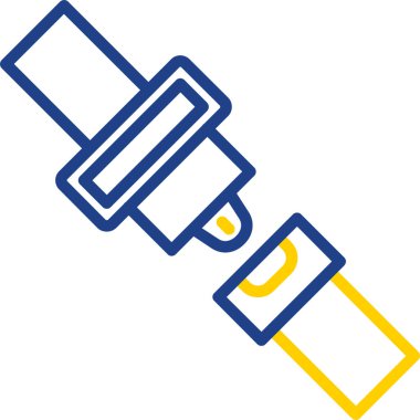 Emniyet kemeri kutsal kişilerin resmi, vektör çizim 