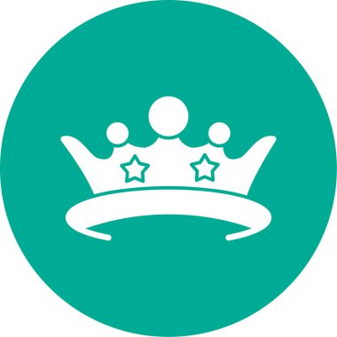 Taç simgesi, vektör illüstrasyonu