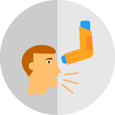 Bir şişe suyu olan bir adam. düz biçim vektör çizimi beyaz arkaplanda izole edildi.