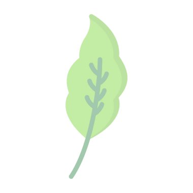 Yaprak. Web simgesi basit illüstrasyon 