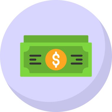 Web ve mobil uygulama tasarımınız için para simgesi, dolar logosu konsepti 