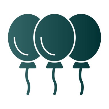 Balon simgesinin vektör illüstrasyonu 