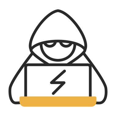 Dizüstü bilgisayar simgesi, vektör illüstrasyonu