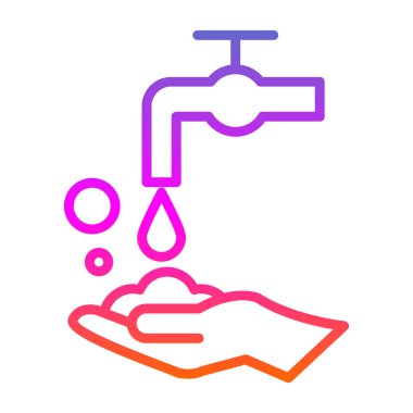 Musluk ikonu. vektör illüstrasyonu