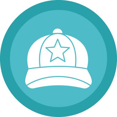 Şapka. Web simgesi basit illüstrasyon