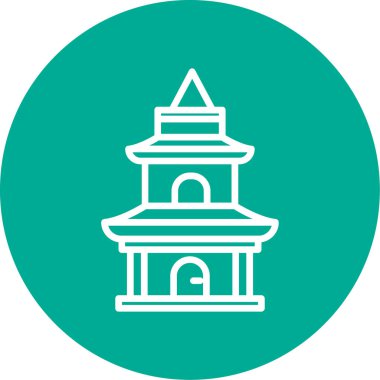 Cami. Web simgesi basit illüstrasyon