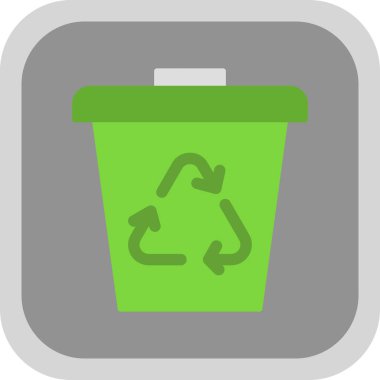 Çöp kovası vektör illüstrasyonuName