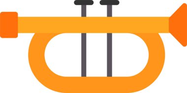 Trompet simgesinin vektör çizimi