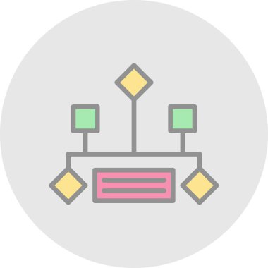 ağ paylaşım simgesi çizimi