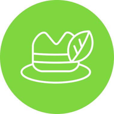 Şapka. Web simgesi basit illüstrasyon