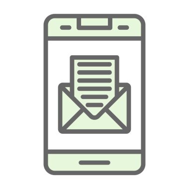 e- posta ileti vektörü simgesi