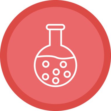 kimyasal şişesi kutsal kişilerin resmi, vektör çizim 