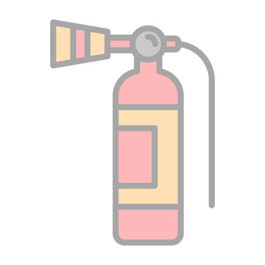 Yangın söndürme simgesi, vektör illüstrasyonu 