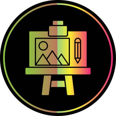 Bir kalemin modern simgesinin vektör çizimi