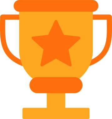 Kupa çizgisi simgesi, vektör illüstrasyonu 