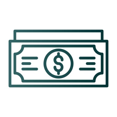 Web ve mobil uygulama tasarımınız için para simgesi, dolar logosu konsepti 