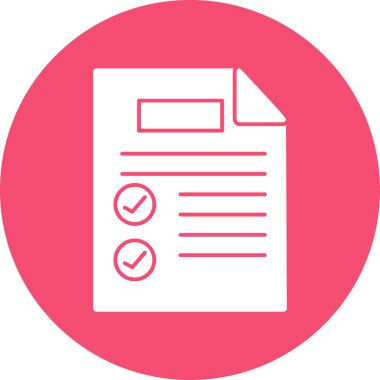 Belge simgesinin vektör illüstrasyonu 