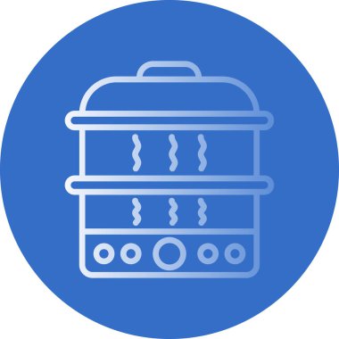 Buharlı vektör basit simgesi 