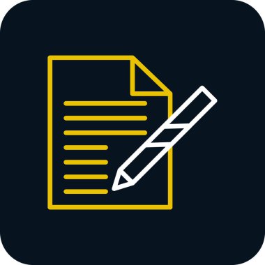 belge simgesi vektör illüstrasyonu