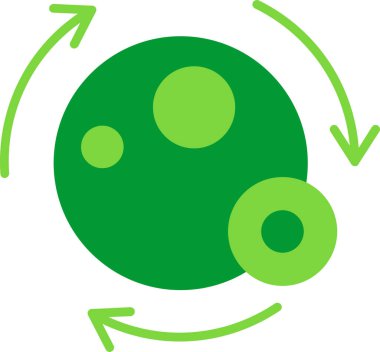 Toprak ekolojisi çevre simgesi düz biçiminde