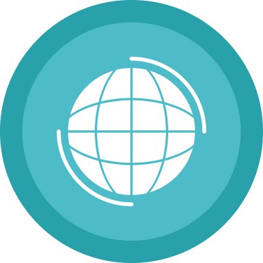 Dünya Küresi. Web simgesi