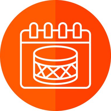 Moda düz biçimli izole edilmiş arkaplan takvimi simgesi