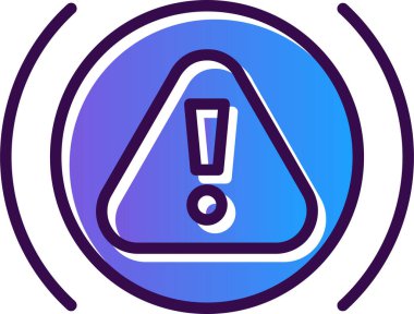 Uyarı işareti, vektör illüstrasyon simgesi