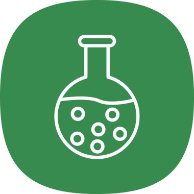 kimyasal şişesi kutsal kişilerin resmi, vektör çizim 