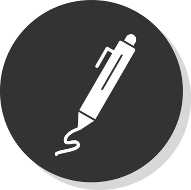 Kalem. Web simgesi basit illüstrasyon