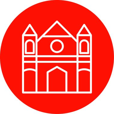 kilise simgesi vektör illüstrasyonu