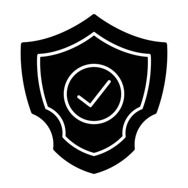 kalkan simgesi, vektör illüstrasyonu basit tasarım