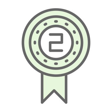 Madalya renkli vektör simgesi